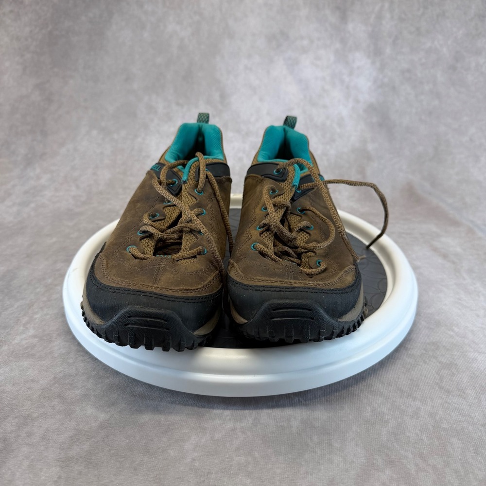 Merrell Hiking Shoes Women 8 Brown J48312 Dark Earth Leather Trail Sneakers - Picture 2 of 8